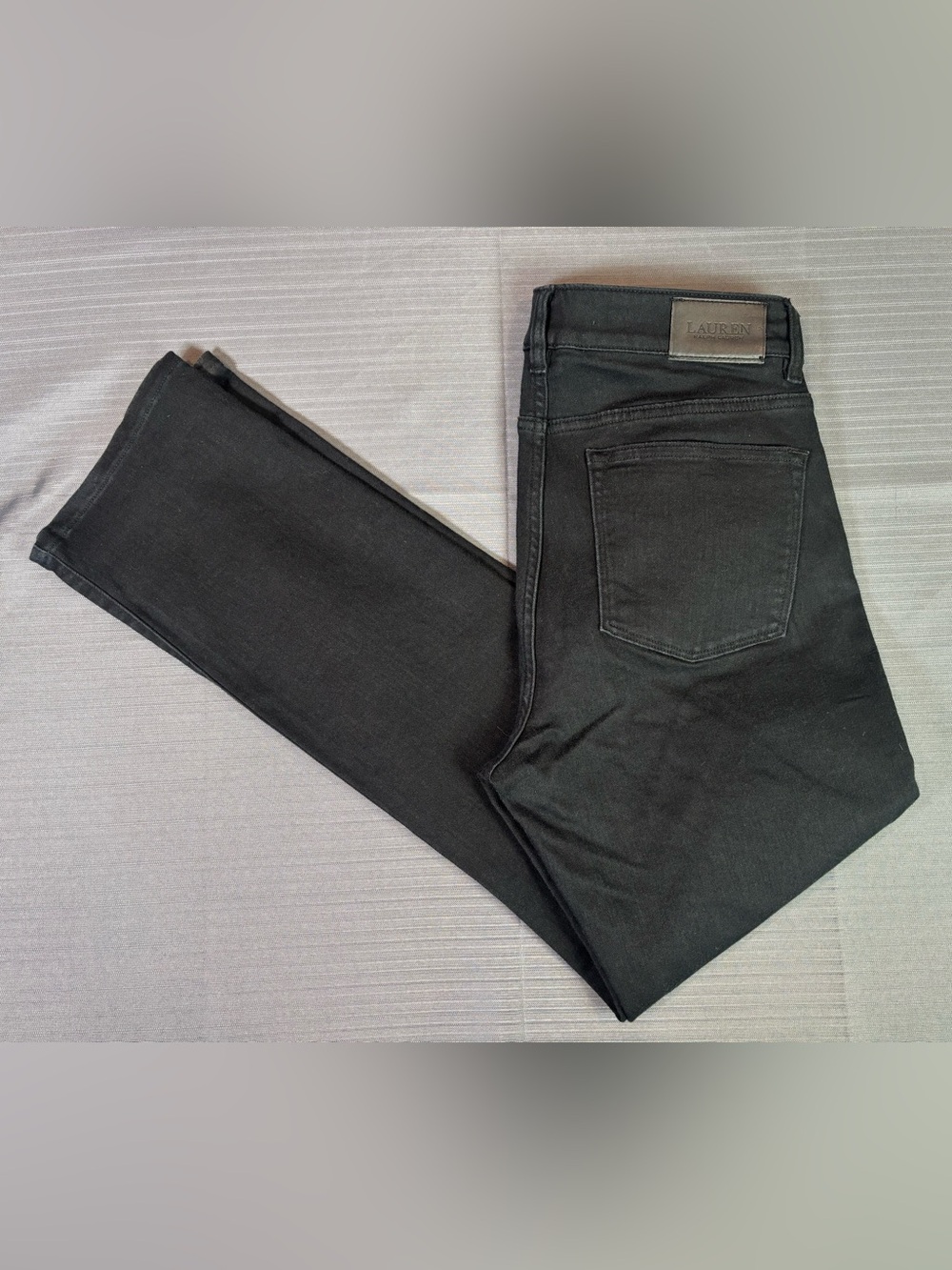 Lauren Ralph Lauren Premier Stretch Black Straight Leg Jeans Women’s Size 8